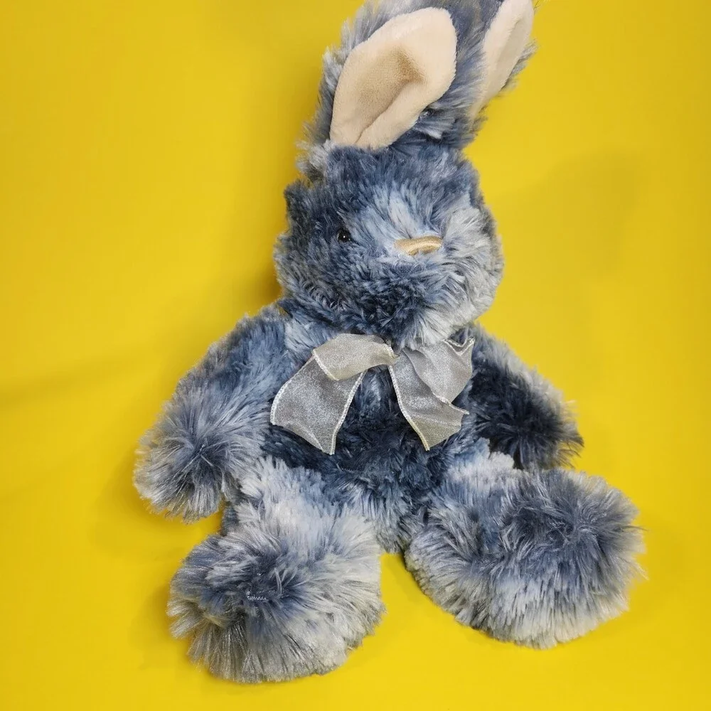 Dan Dee Collector’s Choice Rabbit Plush Blue Marble Bunny  2019 Shaggy Fluffy To